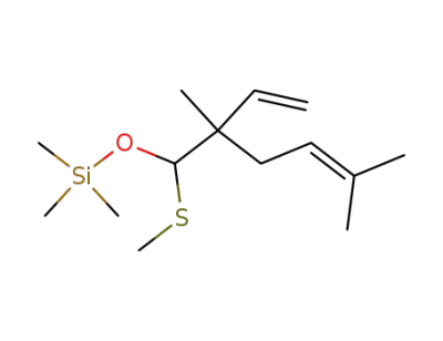 (2,5-Dimethyl-1-methylsulfanyl-2-vinyl-hex-4-enyloxy)-trimethyl-silane