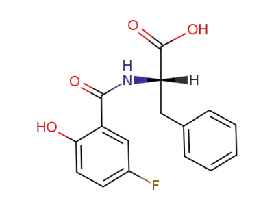 N-(5-fluoro-2-hydroxybenzoyl)phenylalanine
